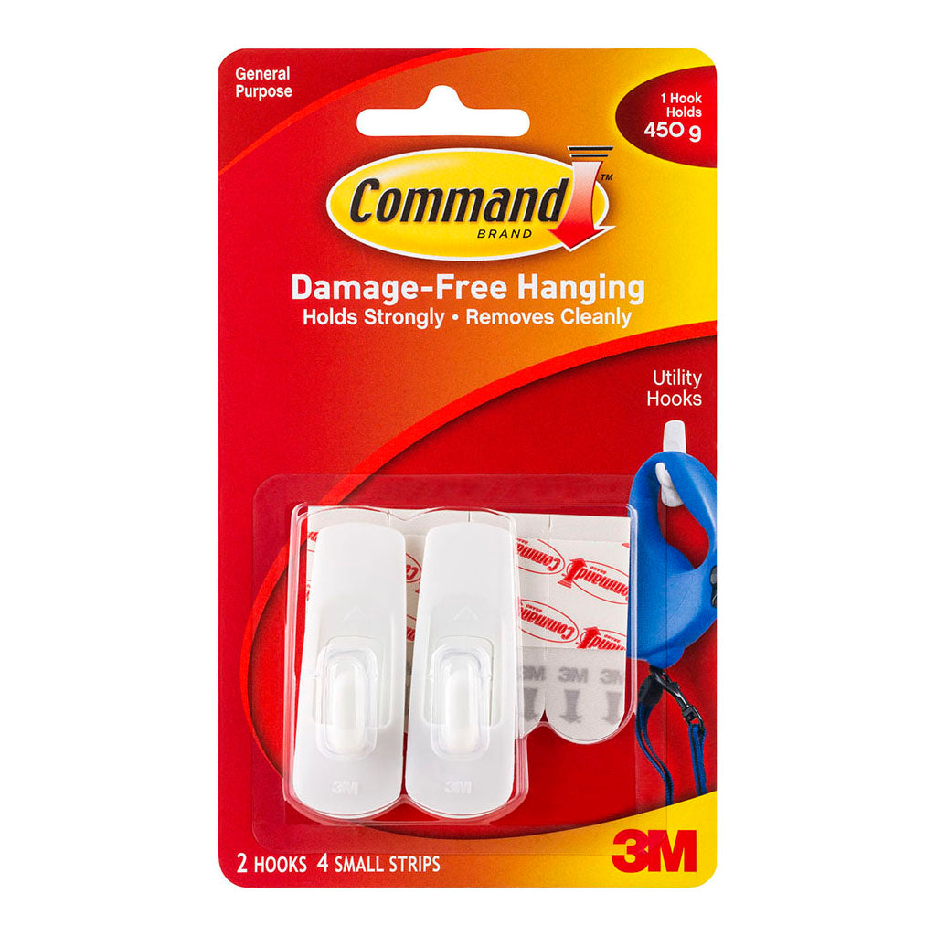 Command Hook 17002 Small White, Pack of 2 - Cafe Supply