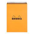 Rhodia Classic Notepad Spiral A5 Lined Orange - Cafe Supply