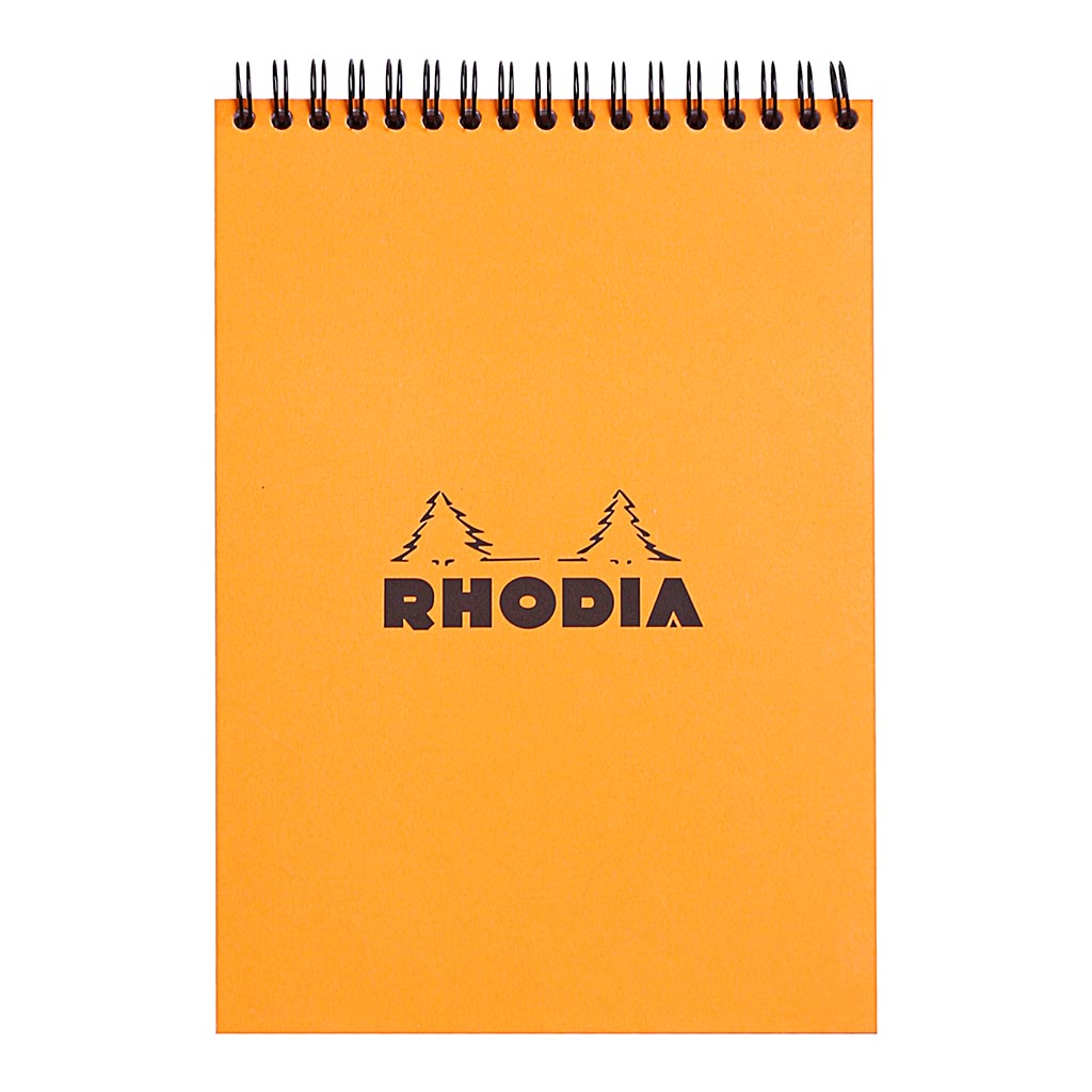 Rhodia Classic Notepad Spiral A5 Lined Orange - Cafe Supply
