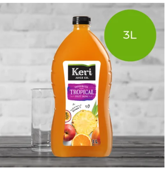 Keri Tropical Fruit Drink 3l - Cafe Supply
