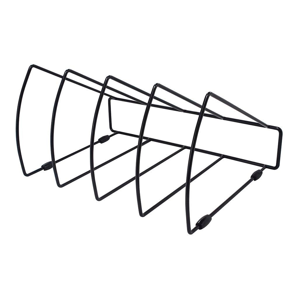 OSC File Rack Triangular 4 Slots Black - Cafe Supply