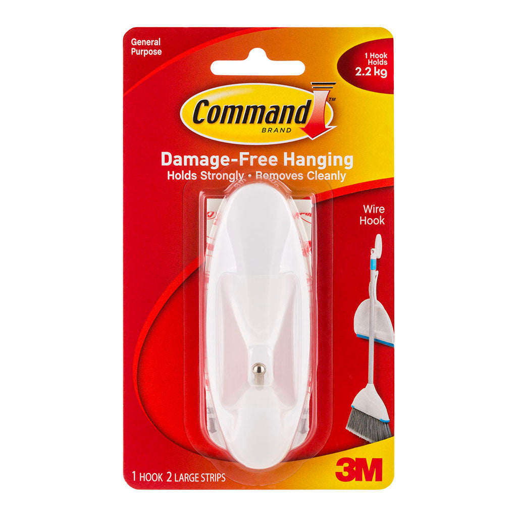 Command Hook 17069 Large White Wire - Cafe Supply
