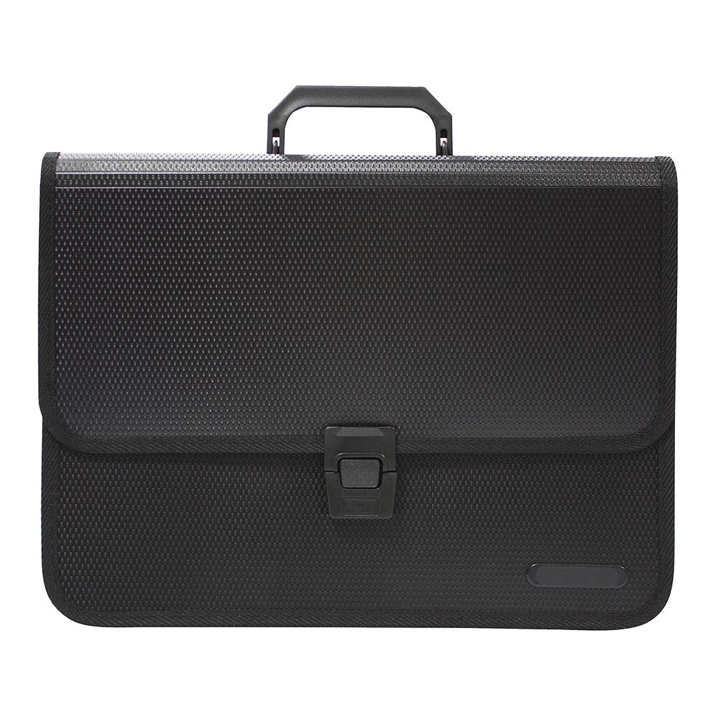 OSC Expanding File 3 Pocket Black - Cafe Supply