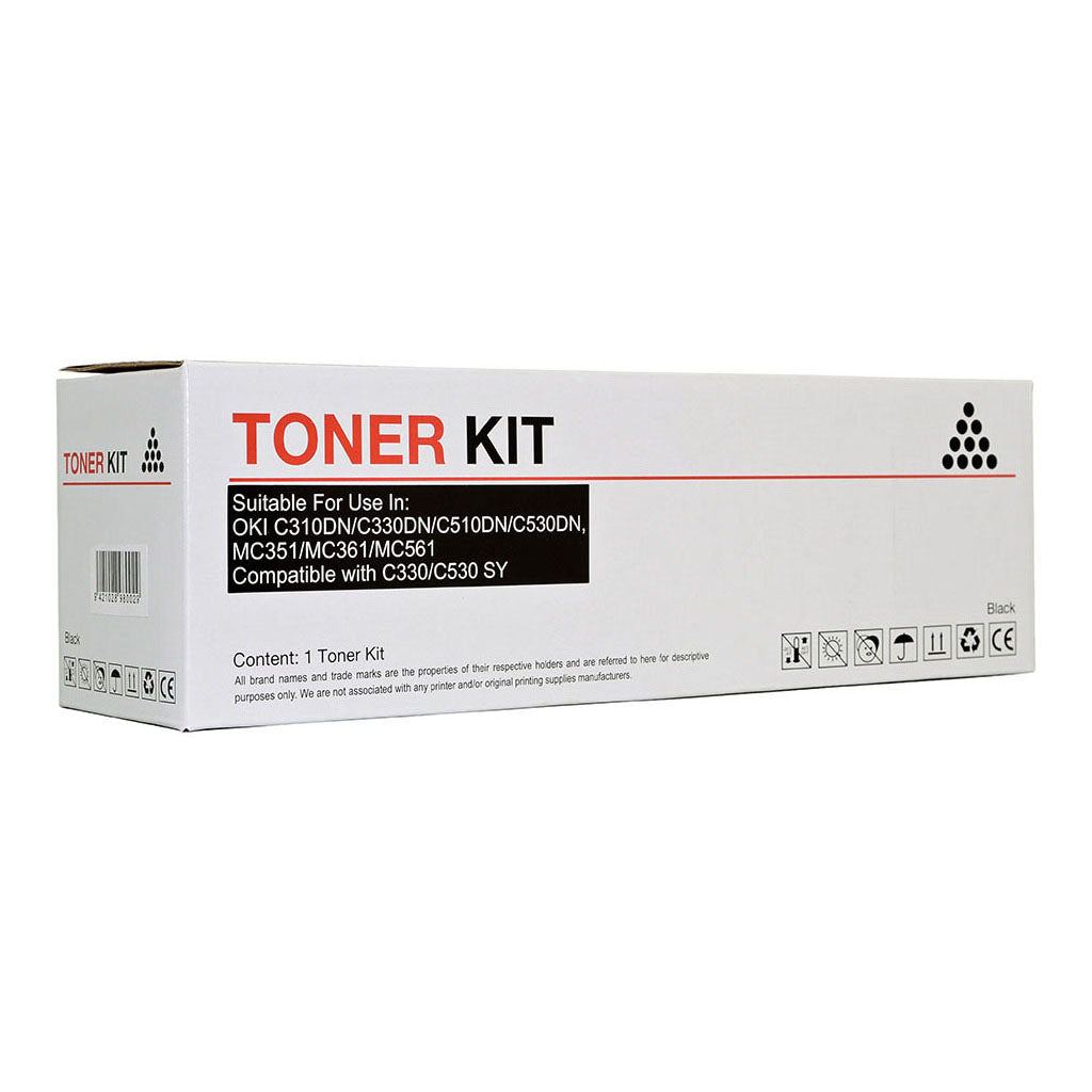 Icon Compatible OKI C310 C330 C510 C530 Black Toner Cartridge (44469805) - Cafe Supply