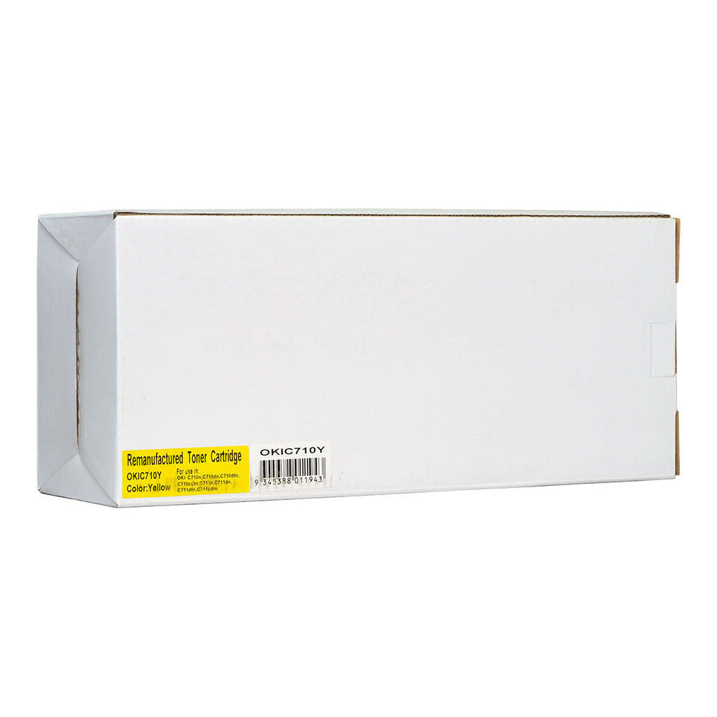 Icon Compatible OKI C710 711 Yellow Toner Cartridge (44318609) - Cafe Supply