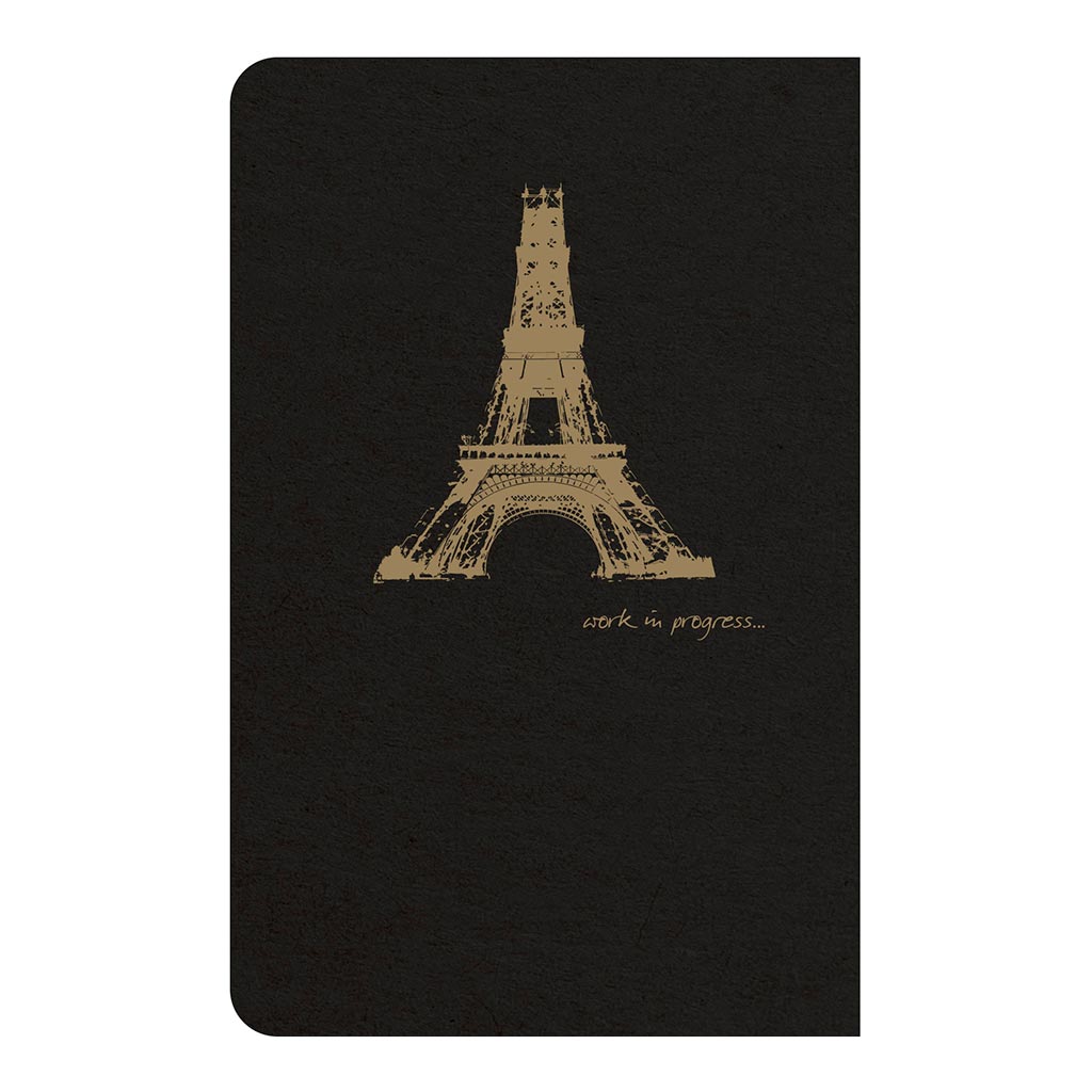 Flying Spirit Sewn Notebook 9x14cm Black - Cafe Supply