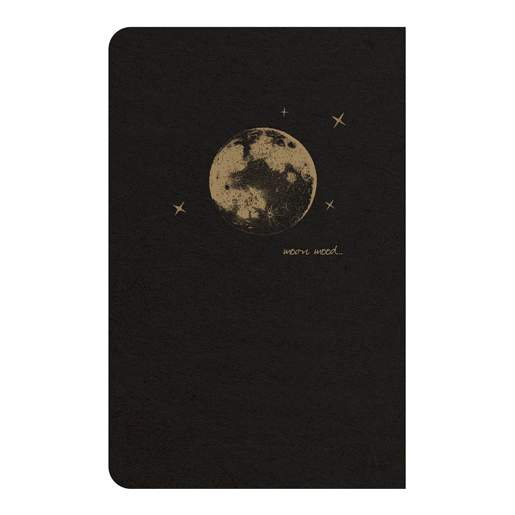 Flying Spirit Sewn Notebook 9x14cm Black - Cafe Supply