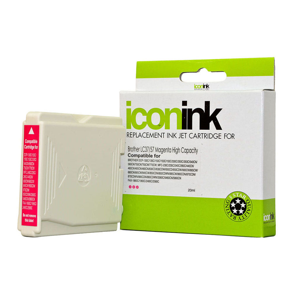 Icon Compatible Brother LC37 LC57 Magenta Ink Cartridge - Cafe Supply