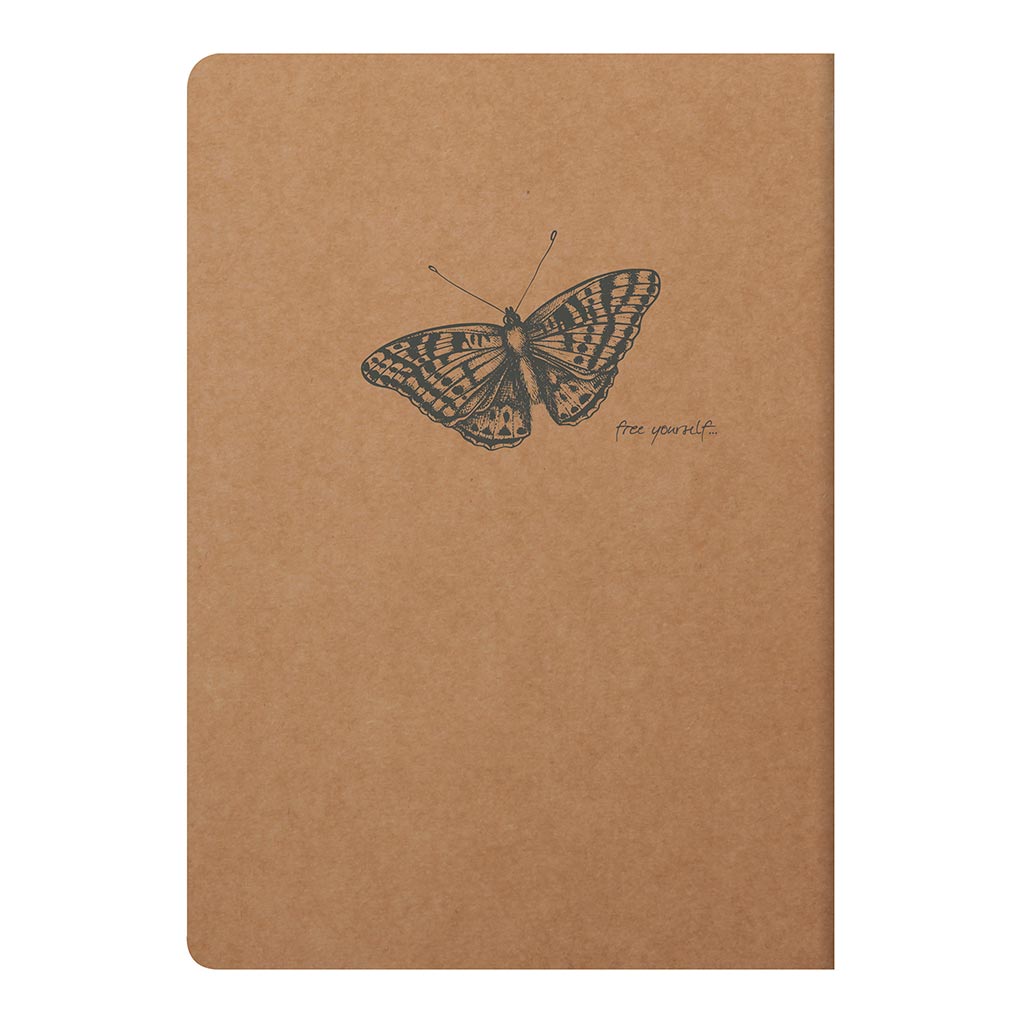 Flying Spirit Sewn Notebook A5 Kraft - Cafe Supply