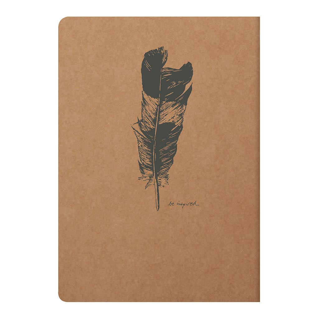 Flying Spirit Sewn Notebook A5 Kraft - Cafe Supply