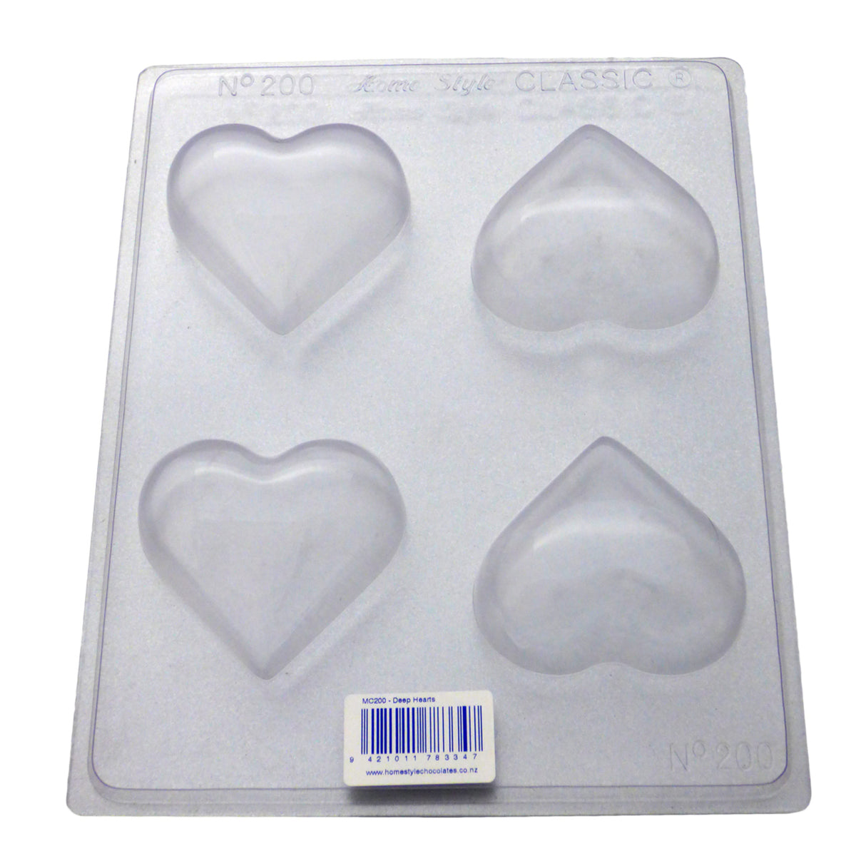 Deep Hearts Chocolate/Craft Mould 0.6mm - Cafe Supply