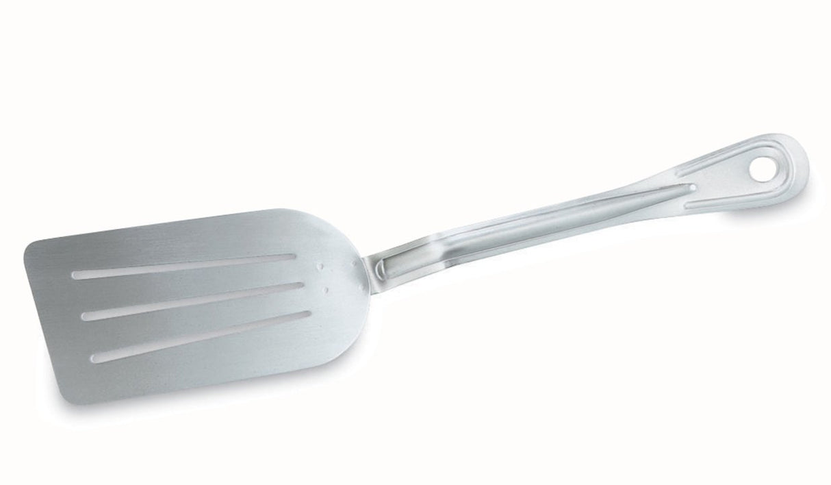 14.25-inch stainless steel slotted pancake turner - Cafe Supply