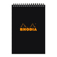 Rhodia Classic Notepad Spiral A5 Lined Black - Cafe Supply
