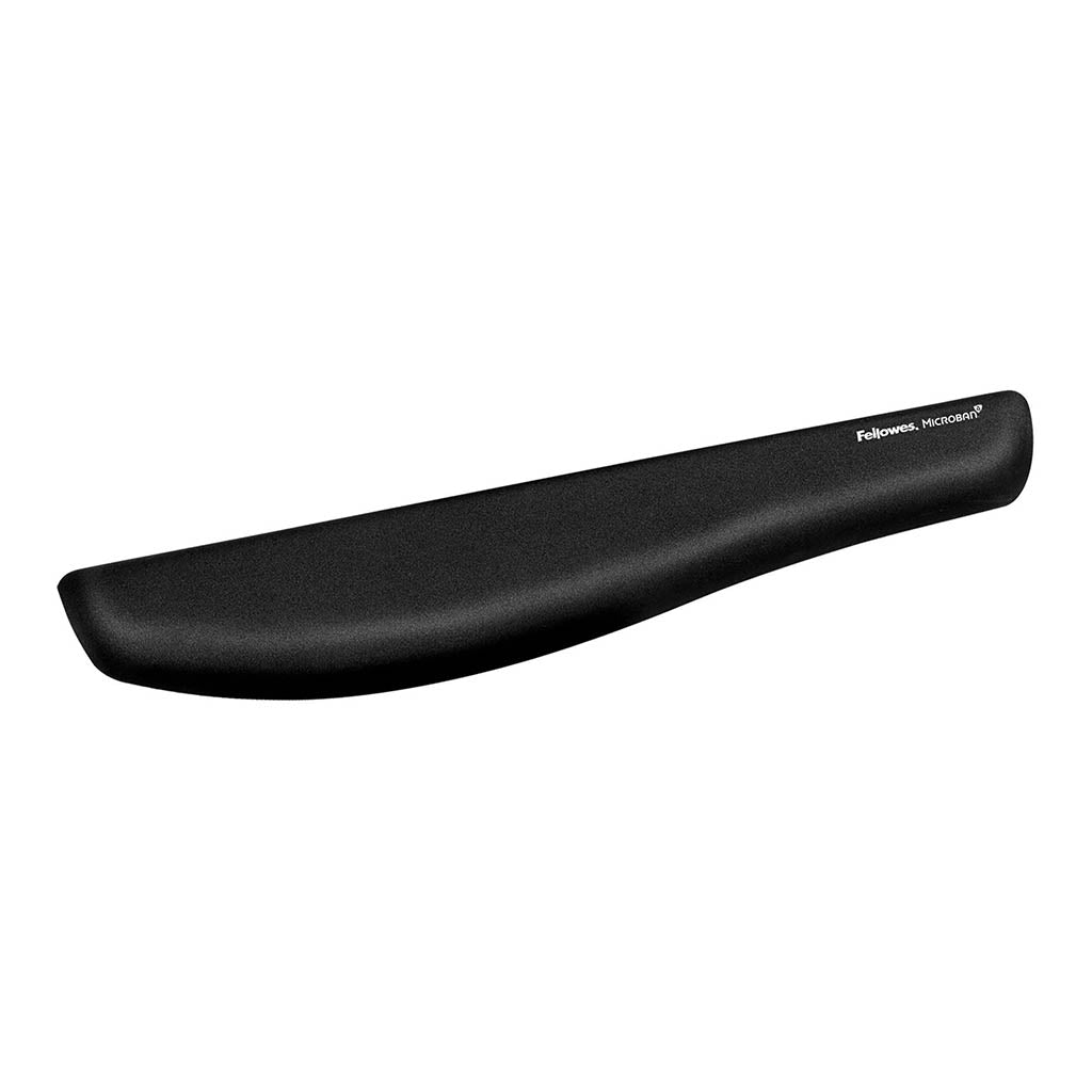 Fellowes PlushTouch Keyboard Wrist Rest Black - Cafe Supply