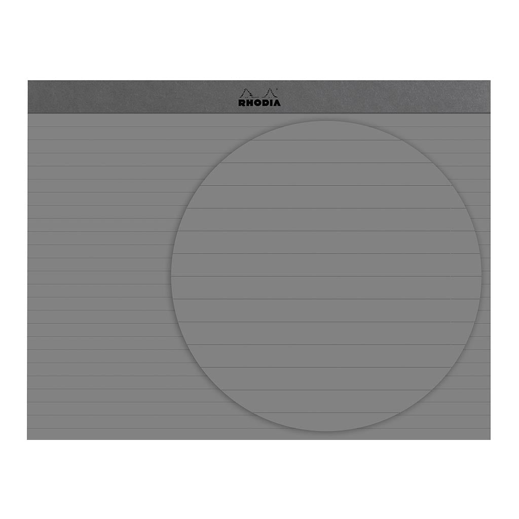 Rhodia PAScribe Calligraphy Maya Grey Pad A4+ Lined - Cafe Supply