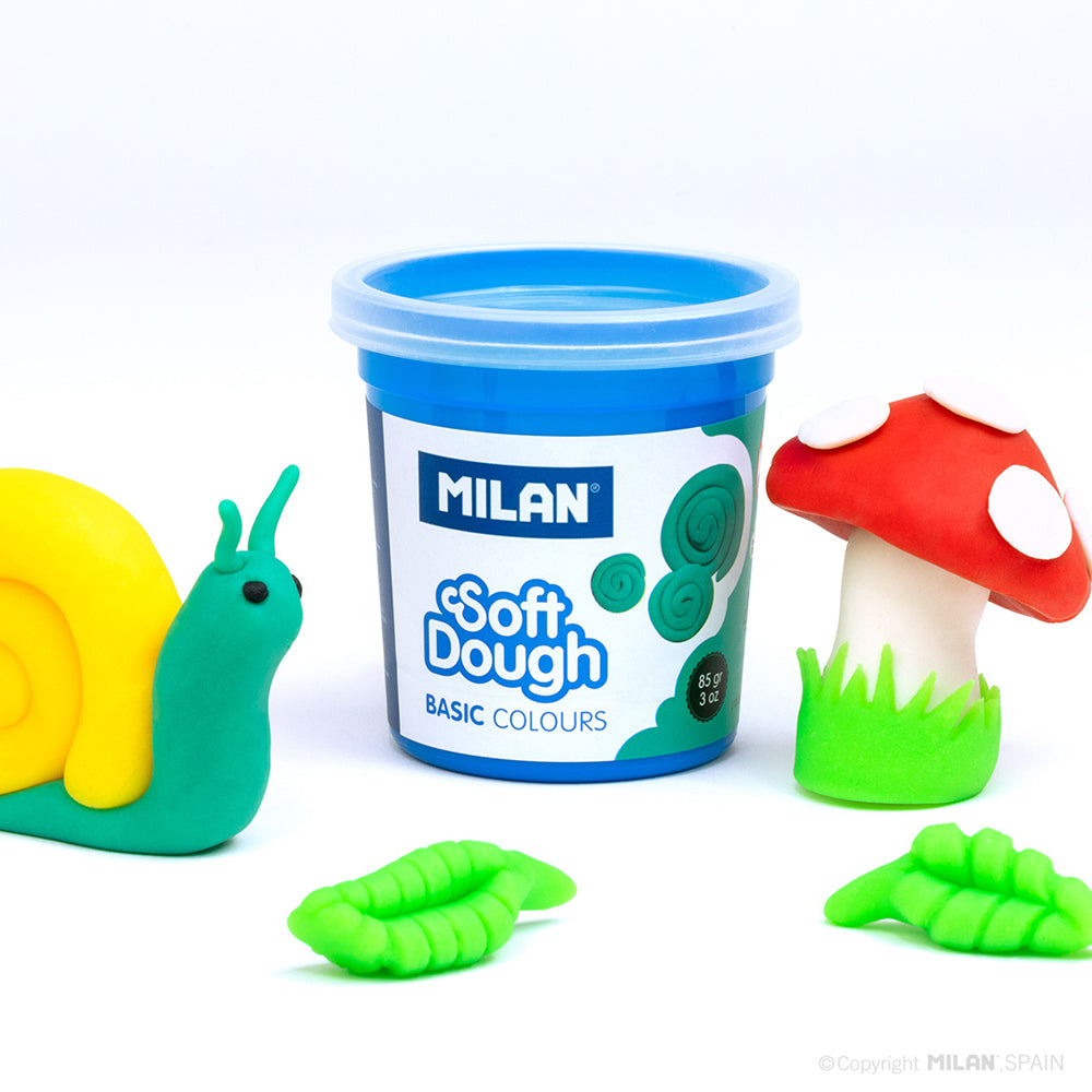 Milan Soft Dough Basic Colours Assorted Pack 10 - Cafe Supply