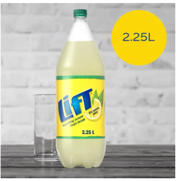 Lift Sparkling Lemon Fruit Drink 2.25l - Cafe Supply