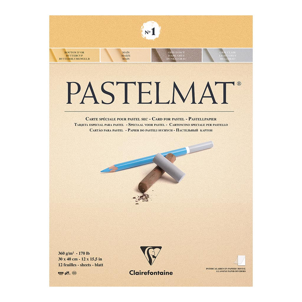 Pastelmat Pad No. 1 30x40cm 12sh - Cafe Supply