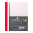 OSC Binder Display Book A4 20 Pocket Red - Cafe Supply