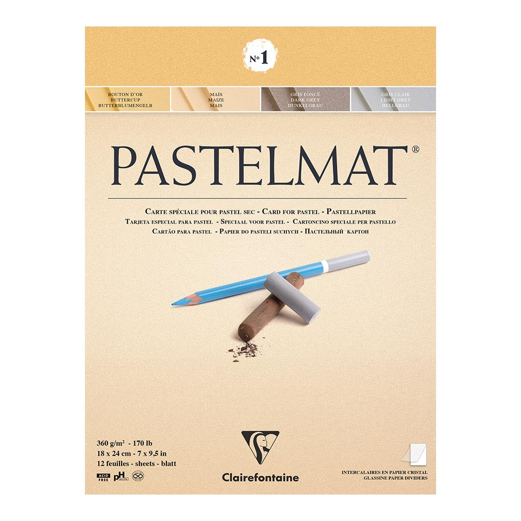 Pastelmat Pad No. 1 18x24cm 12sh - Cafe Supply