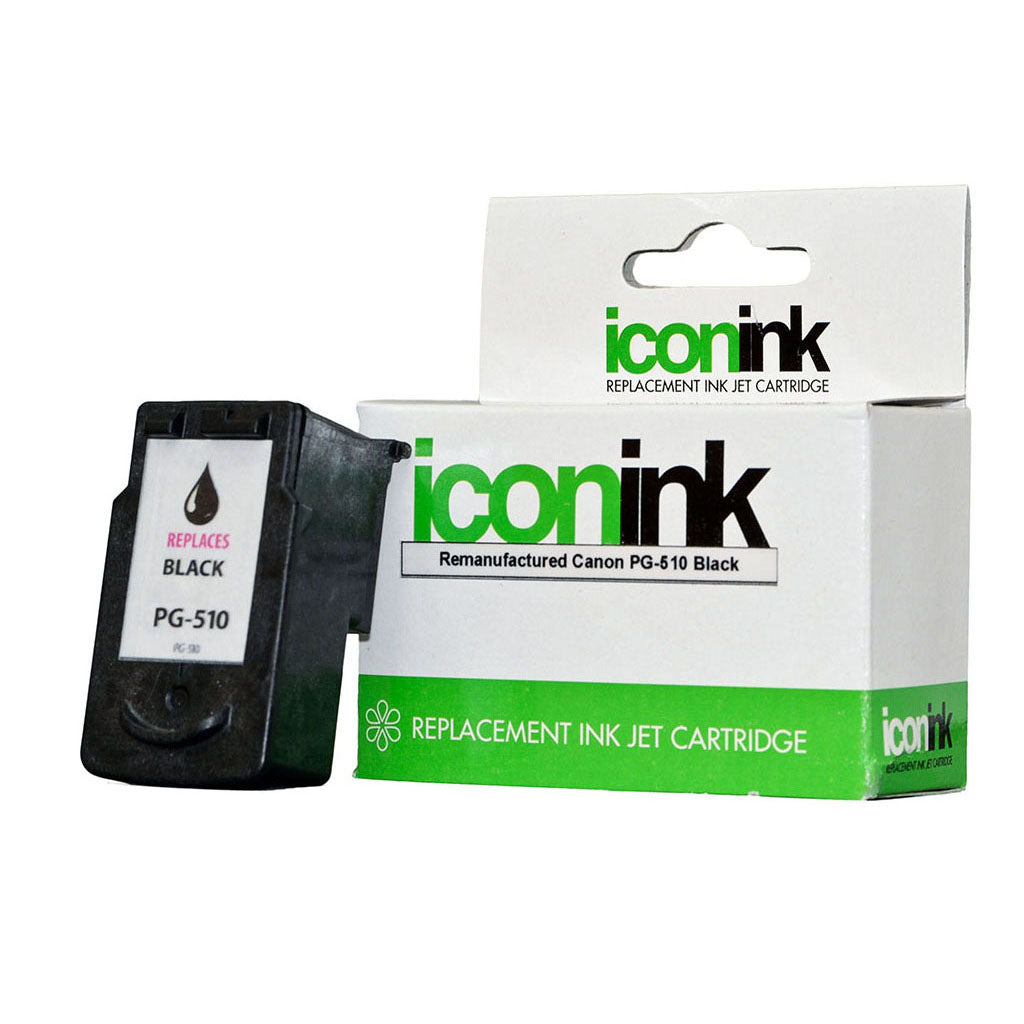 Icon Remanufactured Canon PG510 Black Ink Cartridge - Cafe Supply