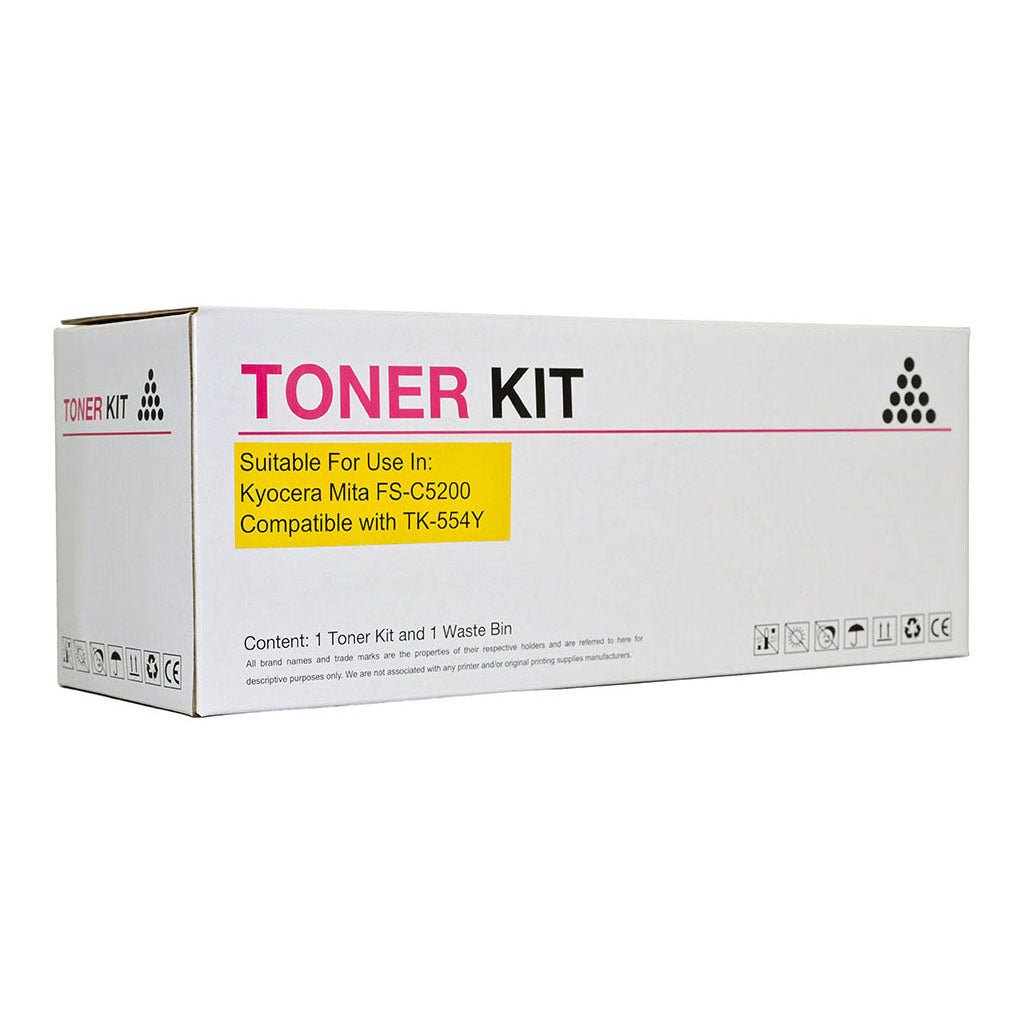 Icon Compatible Kyocera TK554 Yellow Toner Cartridge - Cafe Supply