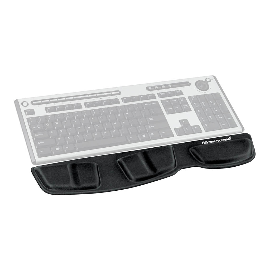 Fellowes Keyboard Palm Support Memory Foam Black - Cafe Supply