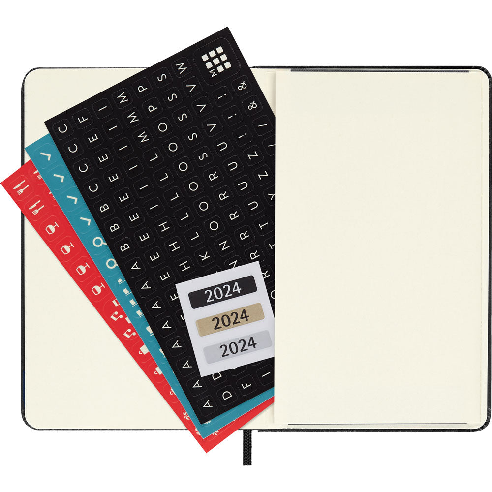 Moleskine Diary 12 Month Weekly Horizontal HC Pocket Black - Cafe Supply