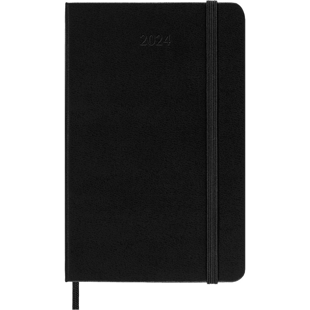 Moleskine Diary 12 Month Weekly Horizontal HC Pocket Black - Cafe Supply