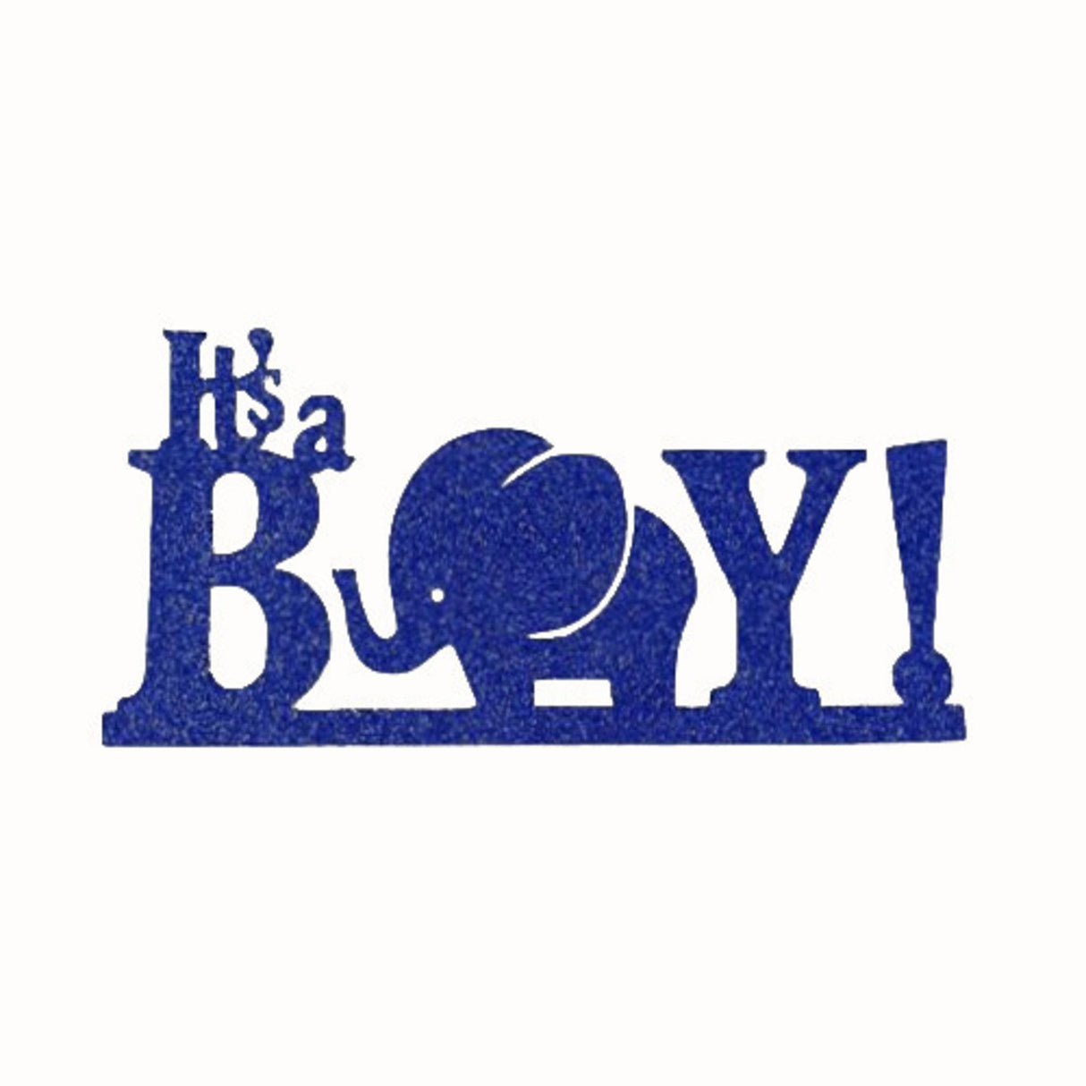 "It's a Boy" Glitter Blue Cake Topper (Card 130x55mm) - Cafe Supply