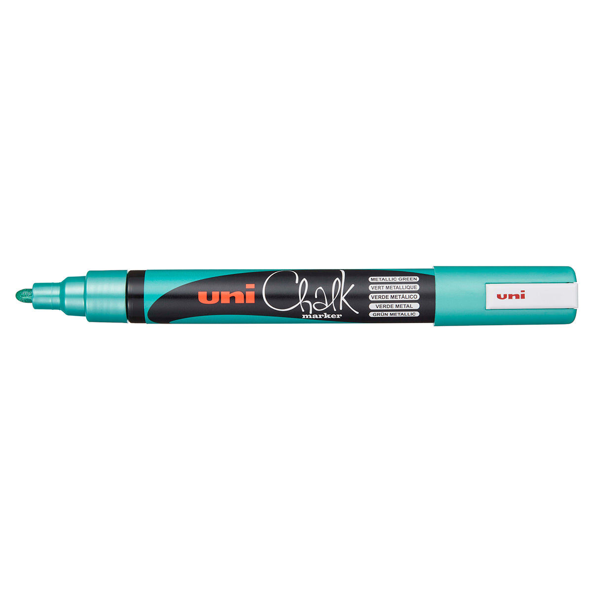 Uni Chalk Marker 1.8-2.5mm Bullet Tip Metallic Green PWE-5M - Cafe Supply