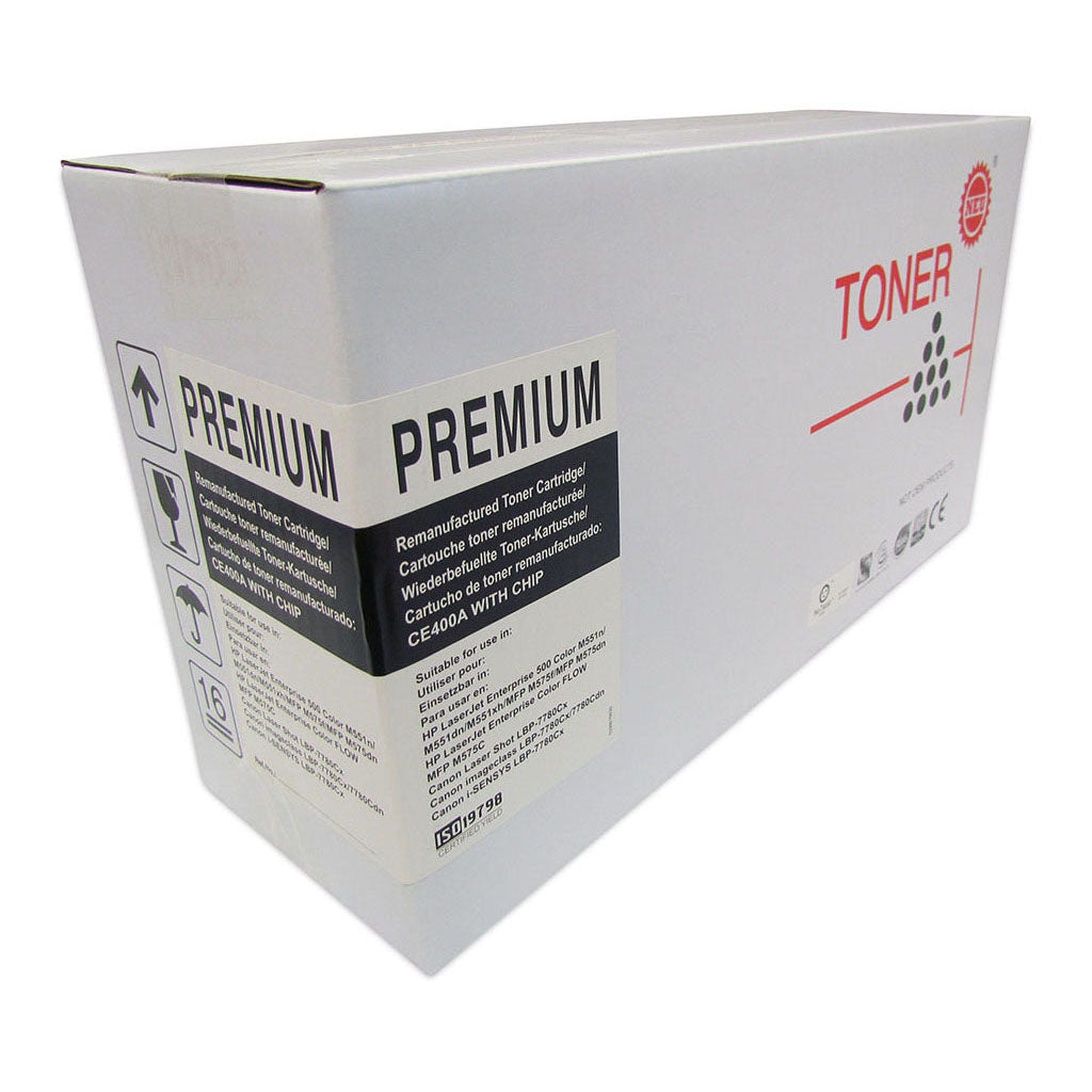 Icon Compatible HP CE400A CE250A Black Toner Cartridge (507A) - Cafe Supply