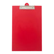 OSC Clipboard PVC Single FC Red - Cafe Supply