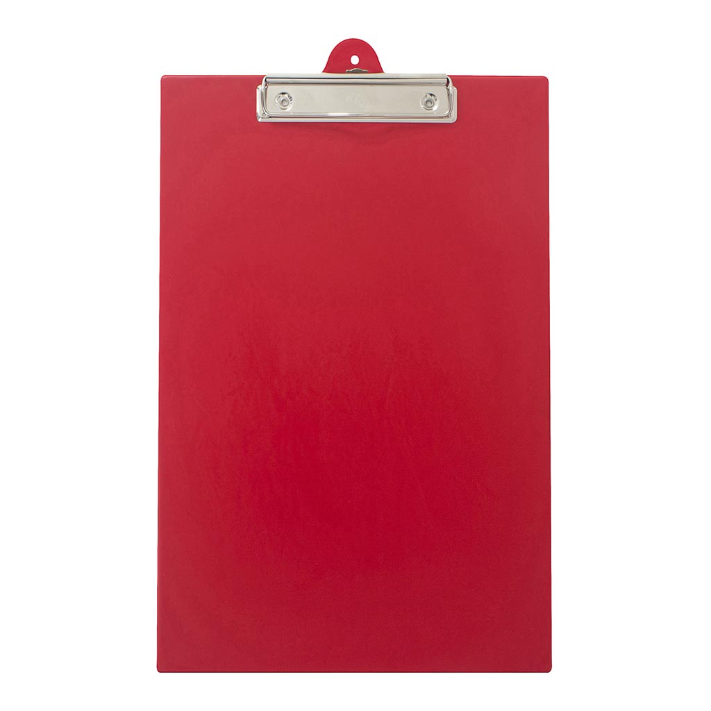 OSC Clipboard PVC Single FC Red - Cafe Supply