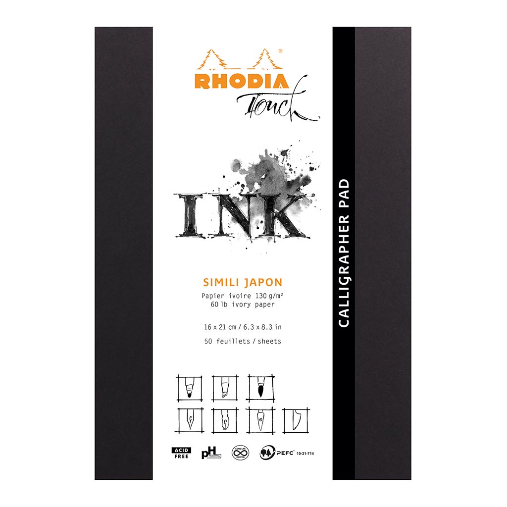 Rhodia Touch Calligrapher Pad A5+ Blank - Cafe Supply