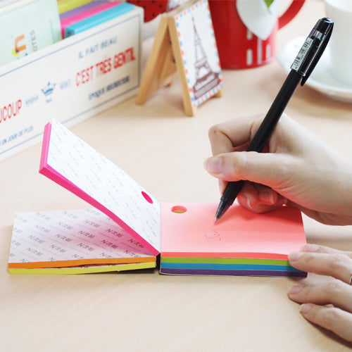 Stick'n Magic Cube 76x101mm 280 Sheet Neon Rainbow - Cafe Supply