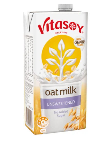 Vitasoy Unsweetened Oat Milk 1l - Cafe Supply