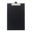OSC Clipboard PVC Single FC Black - Cafe Supply