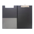 OSC Clipboard PVC Double FC Black - Cafe Supply