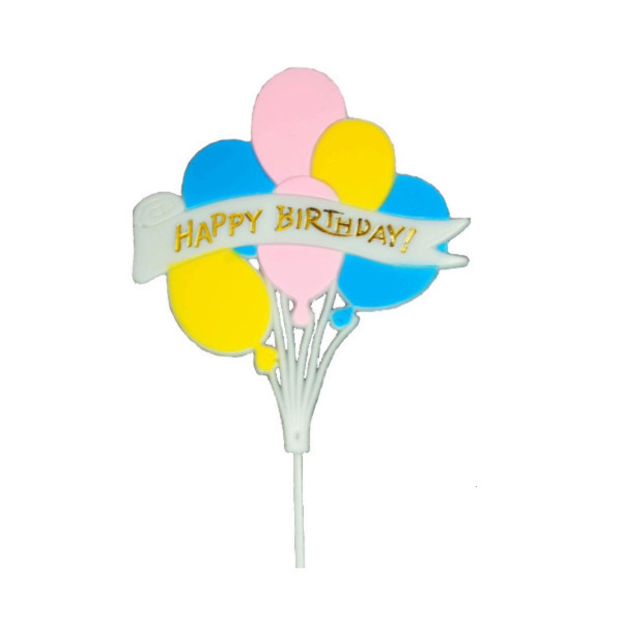 Happy Birthday with Balloons Pic 175mm (6) - Cafe Supply