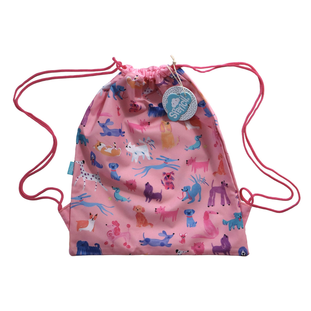 Spencil Doodle Dogs Junior Drawstring Sports Bag - Cafe Supply