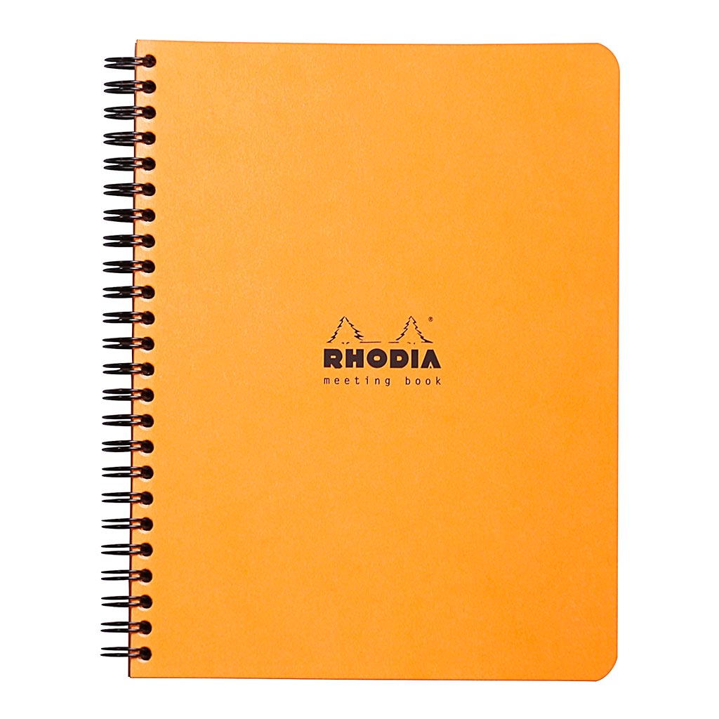 Rhodia Meeting Book Spiral A5+ Orange - Cafe Supply