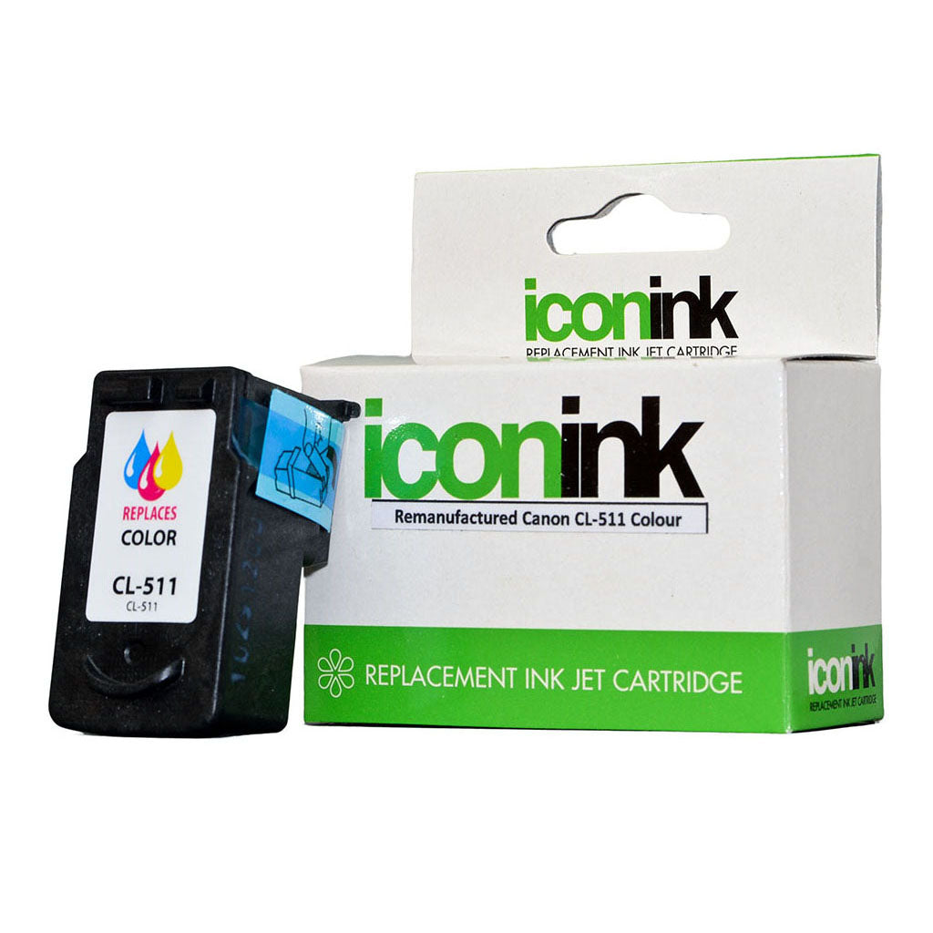 Icon Remanufactured Canon CL511 Colour Ink Cartridge - Cafe Supply