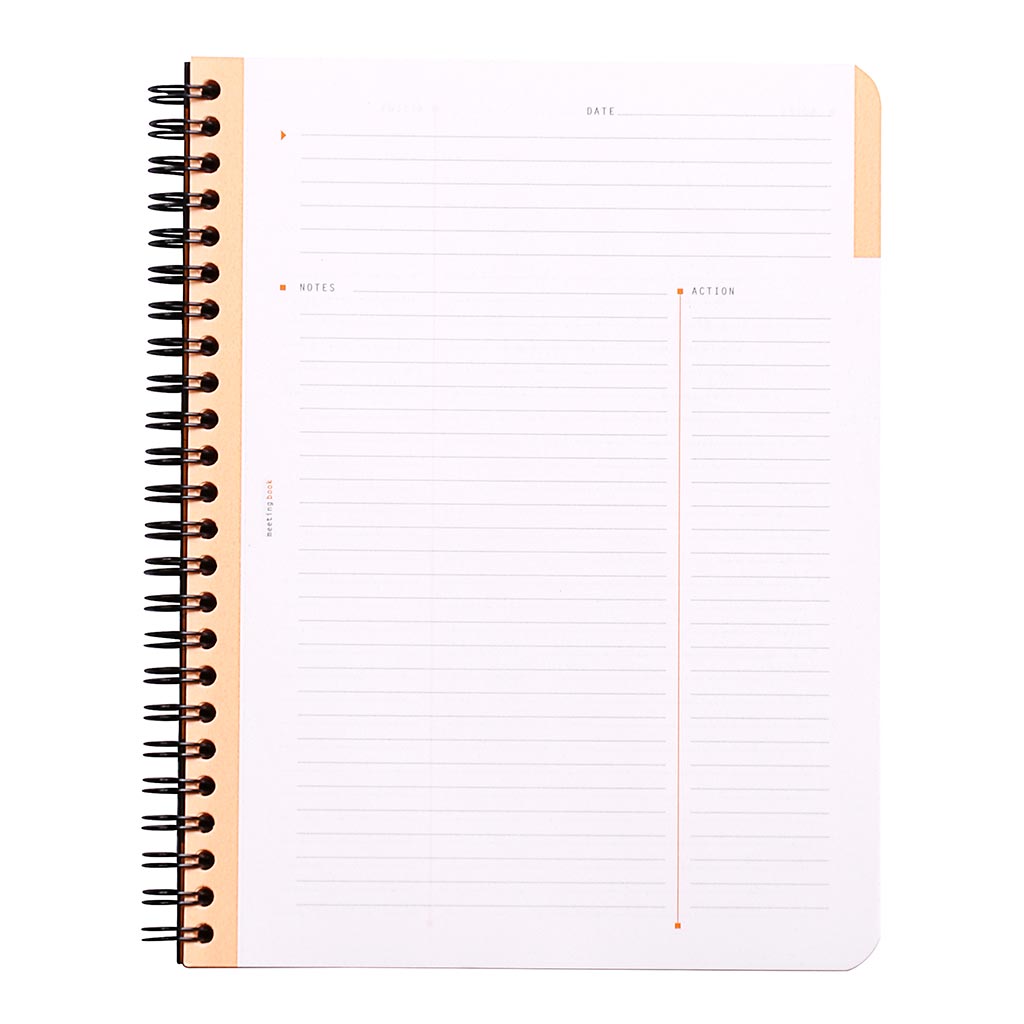 Rhodia Meeting Book Spiral A5+ Orange - Cafe Supply