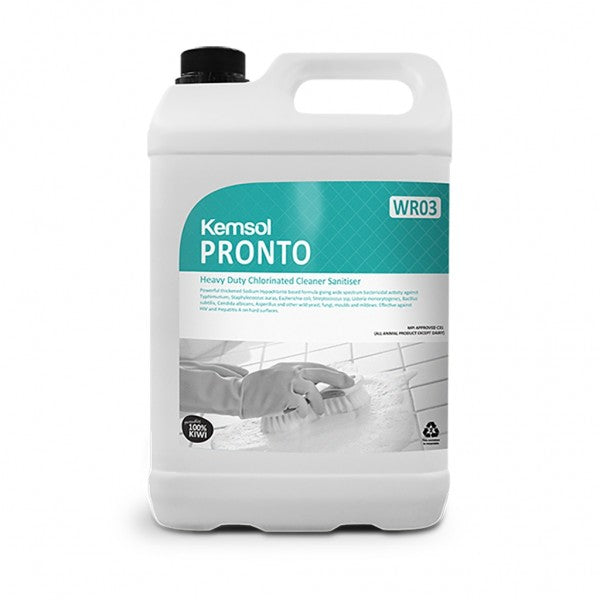 Kemsol Pronto Cleaner Sanitiser 5L DG8 - Cafe Supply
