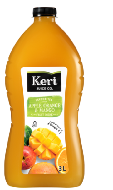 Keri Apple Orange Mango Fruit Drink 3l - Cafe Supply