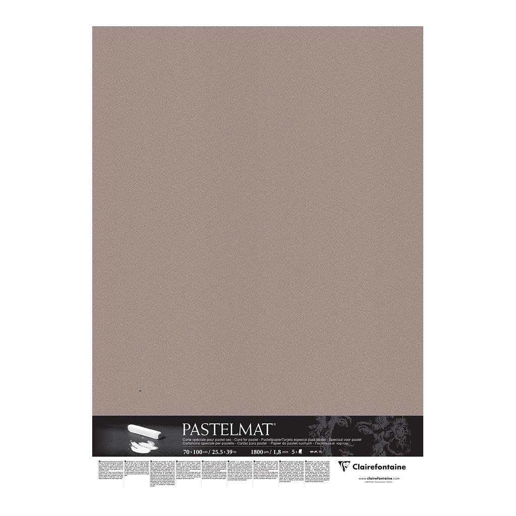 Pastelmat Mount Board 70x100cm Deep Grey, Pack of 5 - Cafe Supply