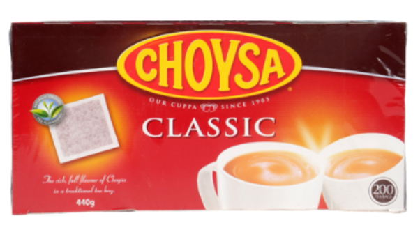 Choysa Tea Bags 200pk - Cafe Supply