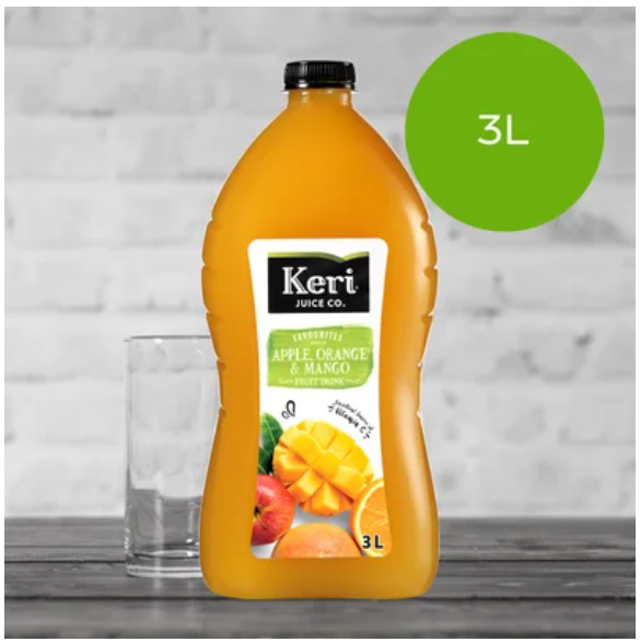 Keri Apple Orange Mango Fruit Drink 3l - Cafe Supply