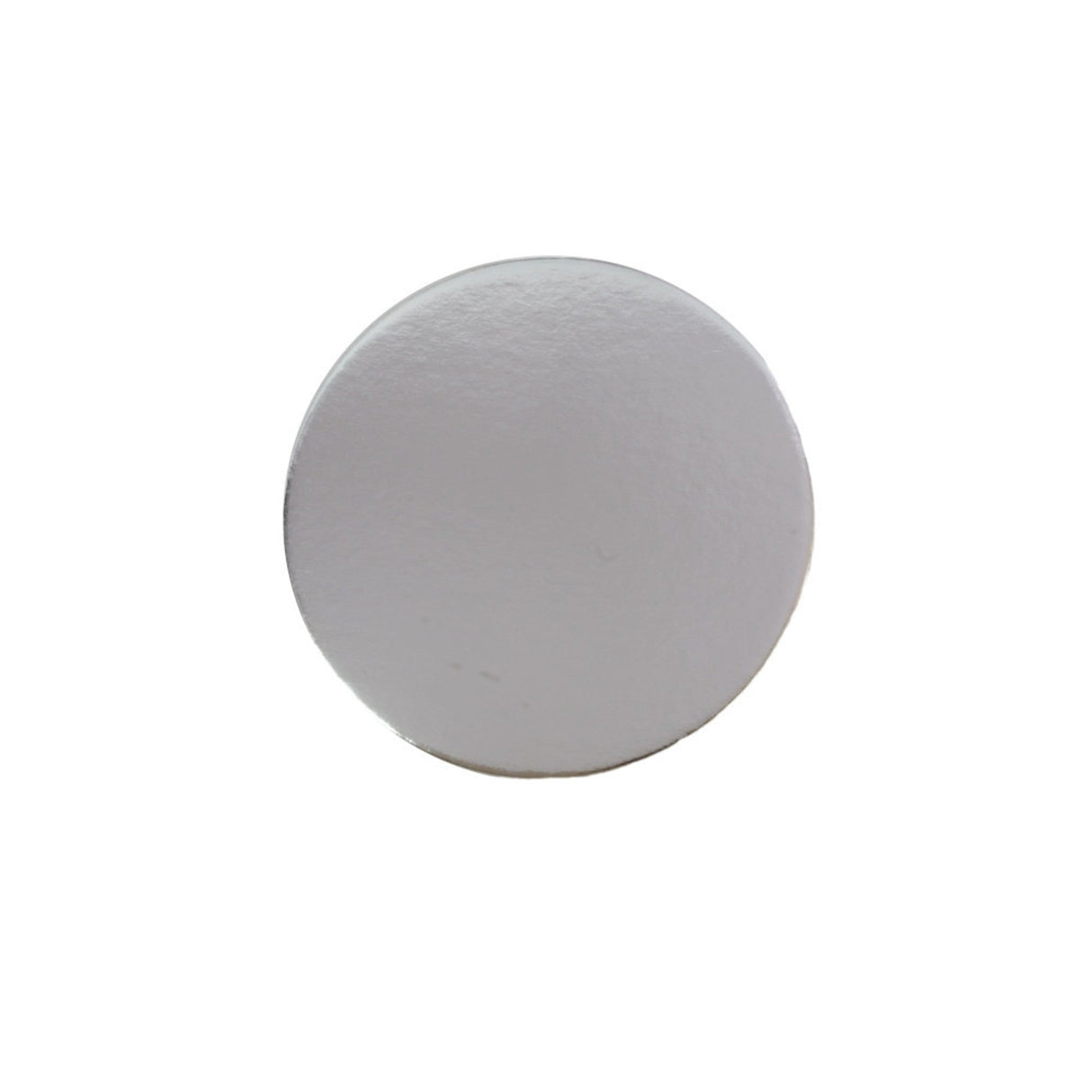 75mm or 3" Round 2mm Cake Card Silver - Cafe Supply